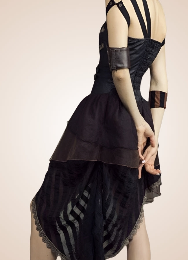 Asymmetrical Steampunk Dress UK