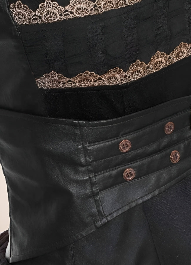 Asymmetrical Steampunk Dress UK