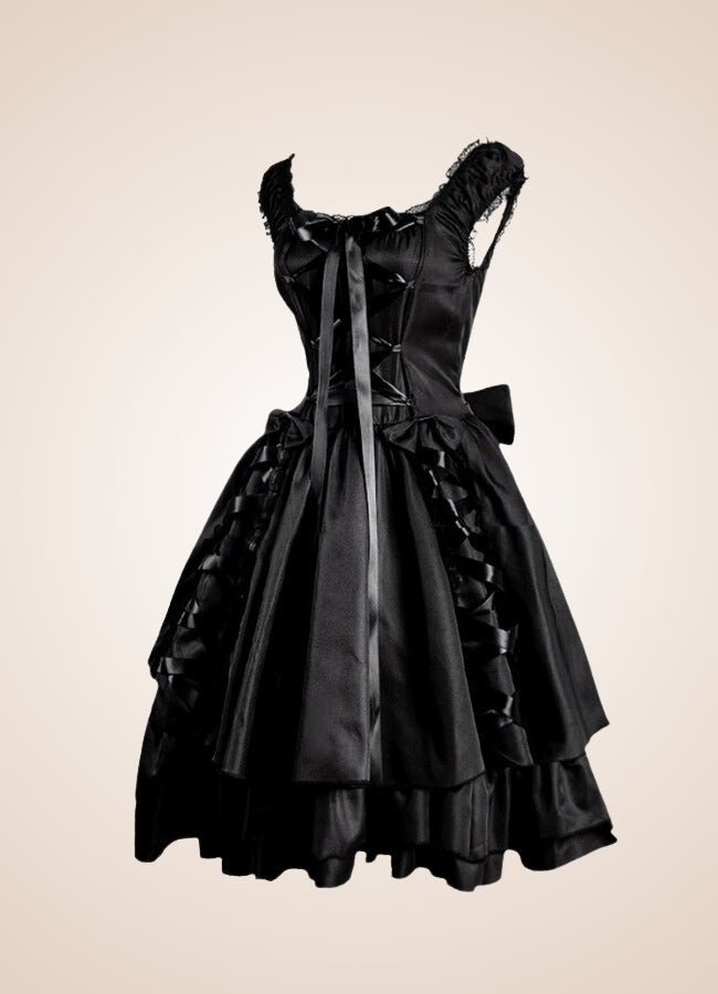 Black Gothic Lolita Dress UK