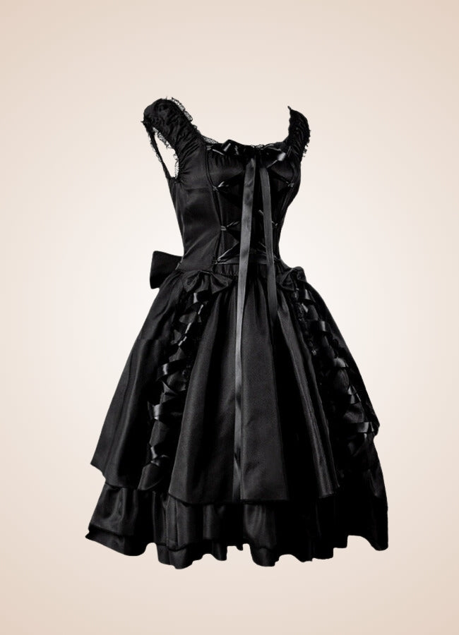 Black Gothic Lolita Dress UK