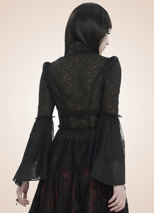 Black Gothic Long Sleeve Shirt UK