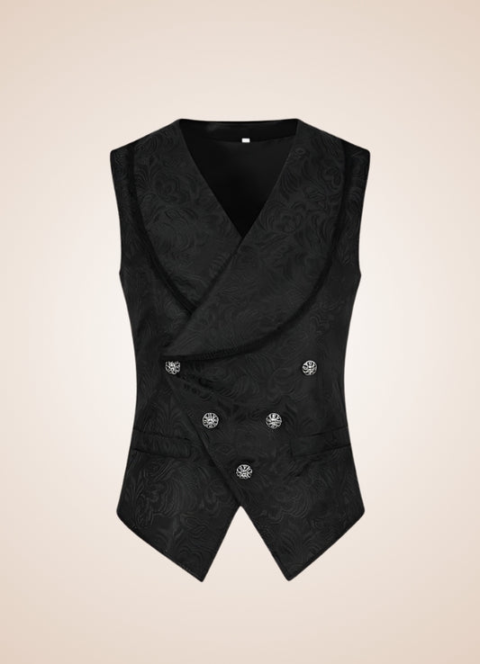 Black Gothic Man Tailcoat Vest UK