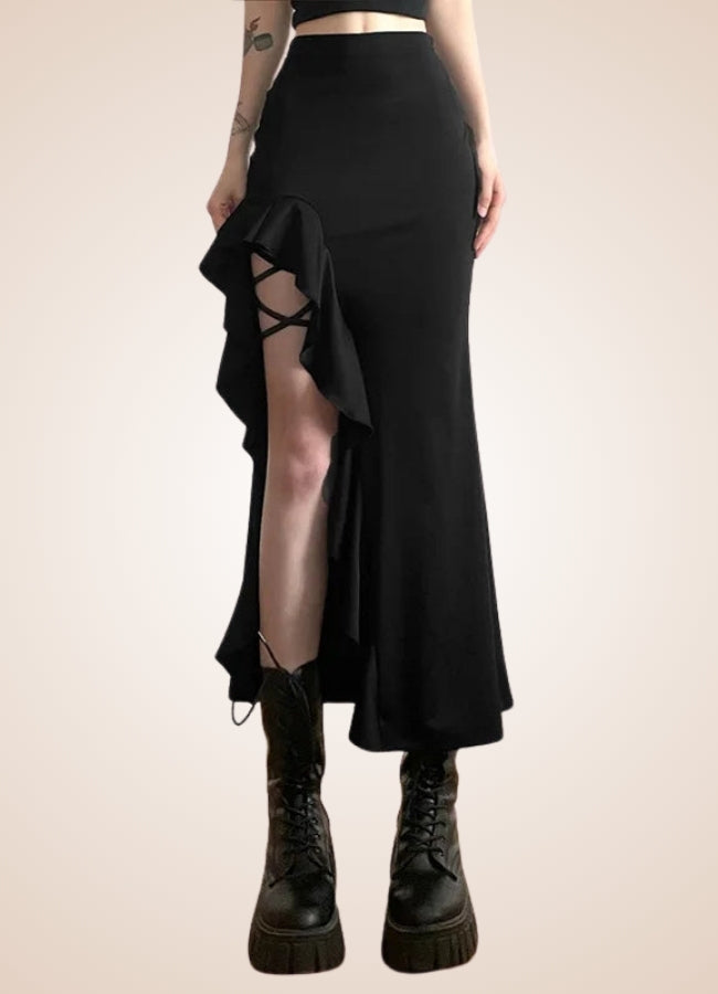 Black Gothic Skirt UK