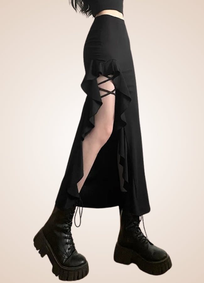 Black Gothic Skirt UK