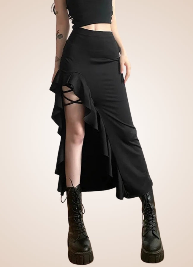 Black Gothic Skirt UK