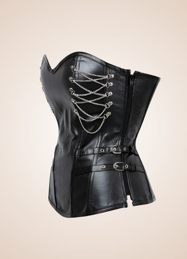 Black Gothic Steampunk Corset UK