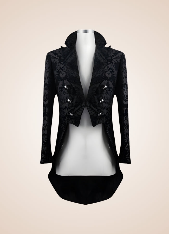 Black Gothic Steampunk Tailcoat UK