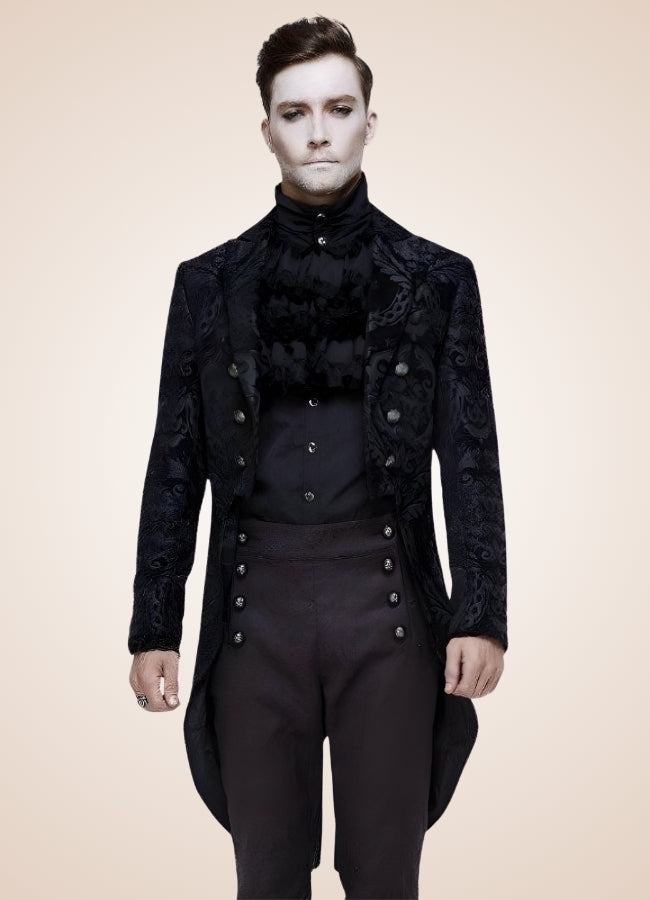 Black Gothic Steampunk Tailcoat UK