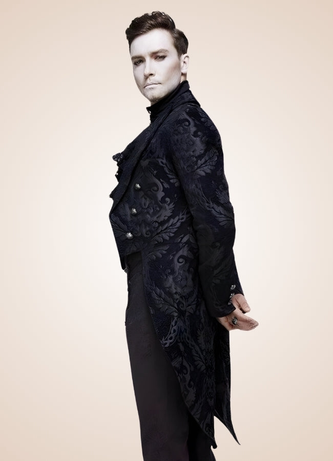 Black Gothic Steampunk Tailcoat UK