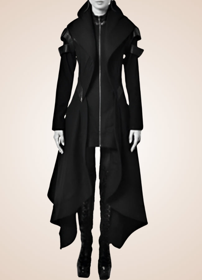 Black Gothic Women's Long Coat UK