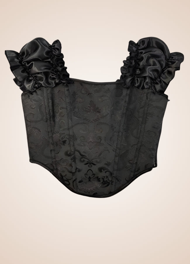 Black Hourglass Steampunk Corset UK