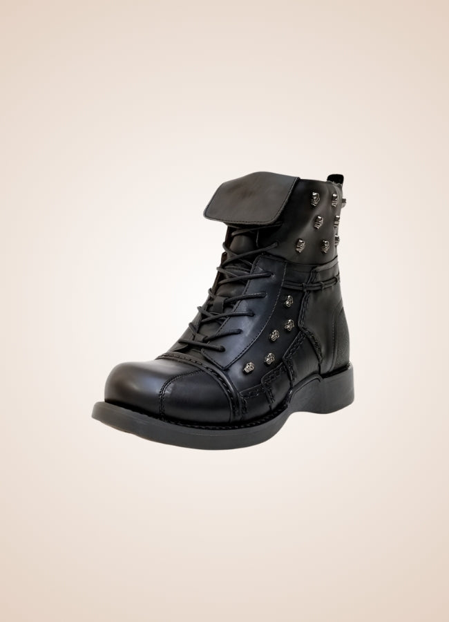 Black Leather Motorcycle Boots UK