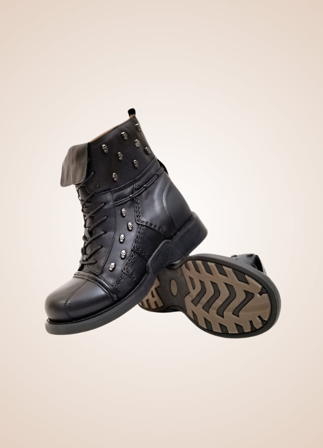 Black Leather Motorcycle Boots UK