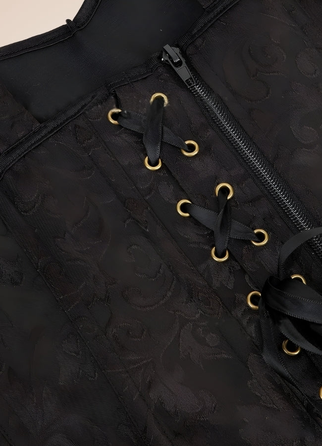 Black Pirate Steampunk Corset UK
