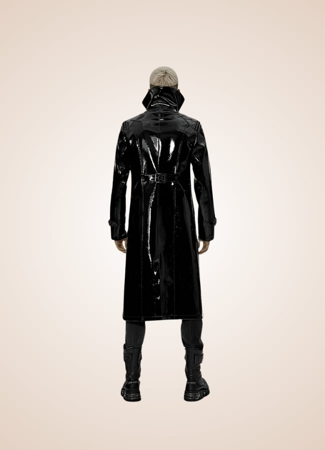 Black Punk Men's Frock Coat UK