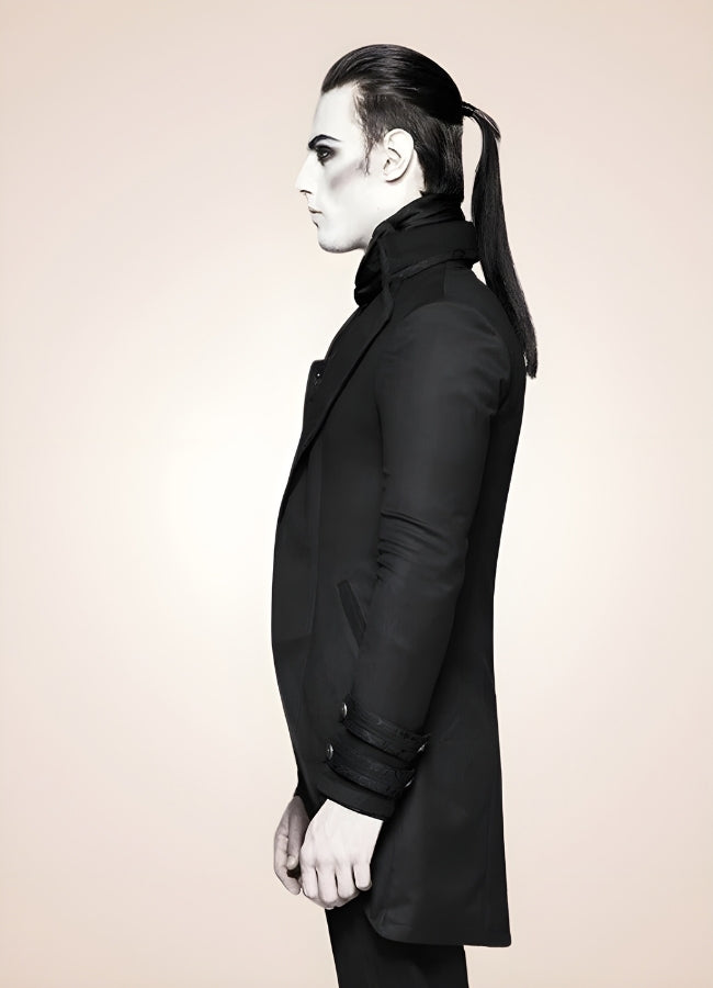 Black Redingote Steampunk Jacket UK