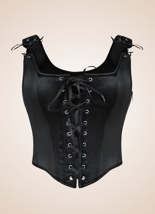 Black Steampunk Corset UK