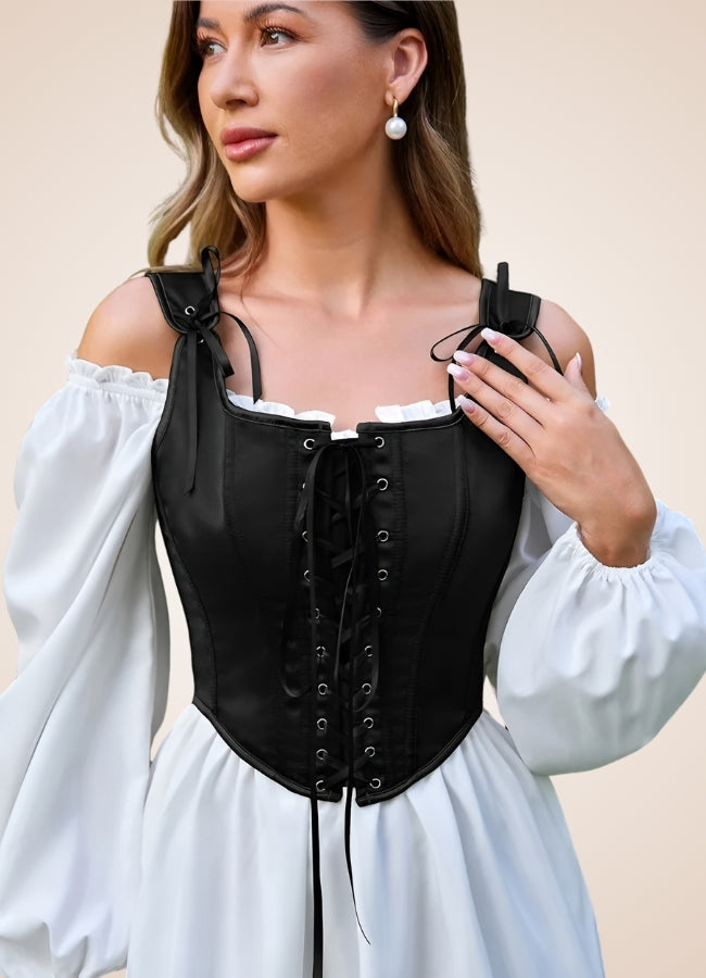 Black Steampunk Corset UK