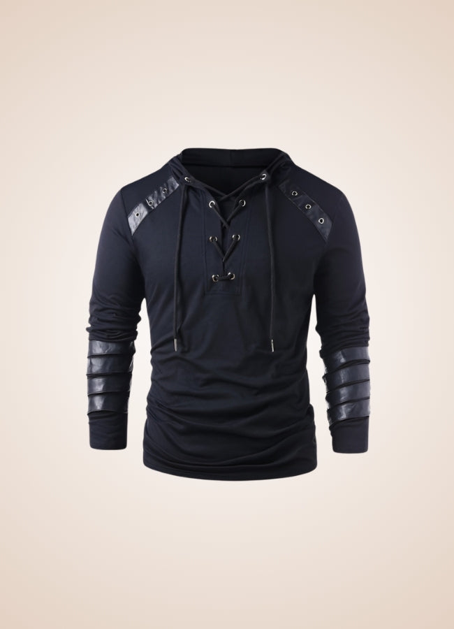 Black Steampunk Hooded Sweatshirt UK