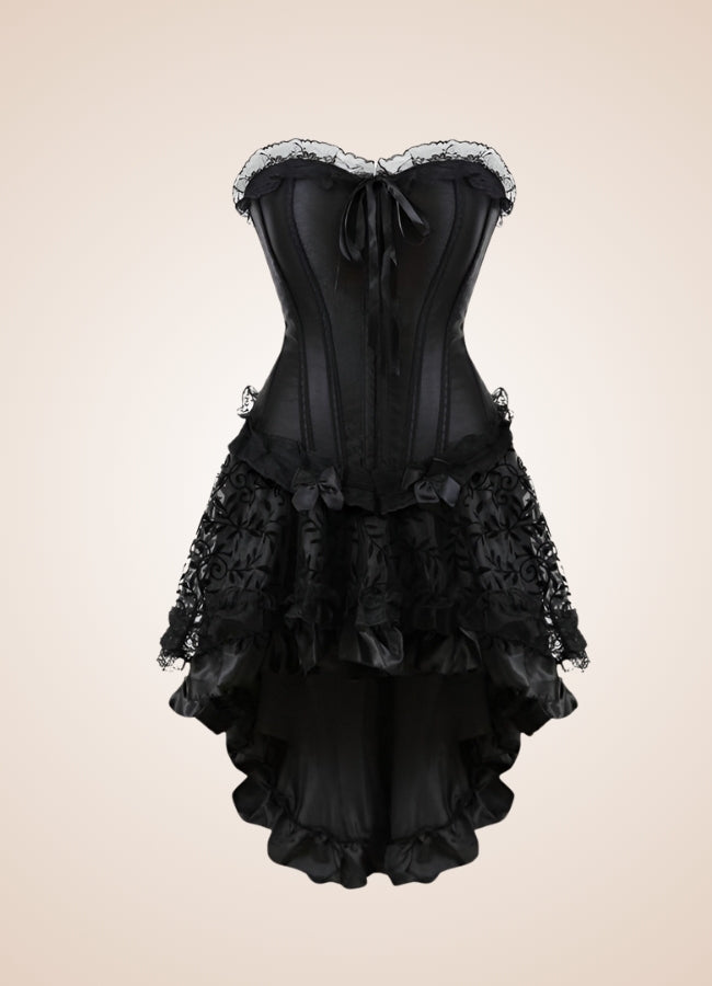 Black Steampunk Mini Dress UK