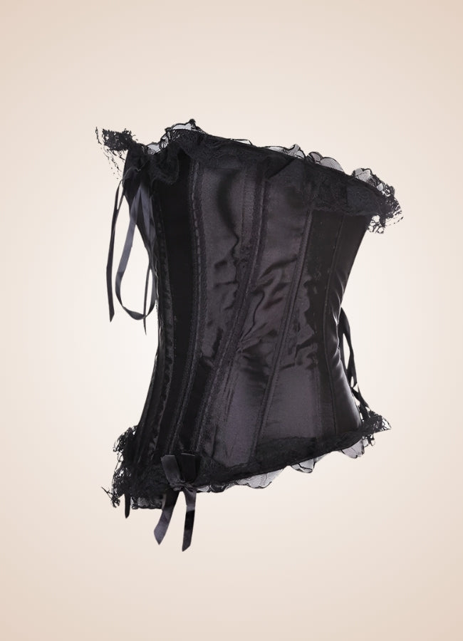 Black Steampunk Sleeveless Corset Dress UK