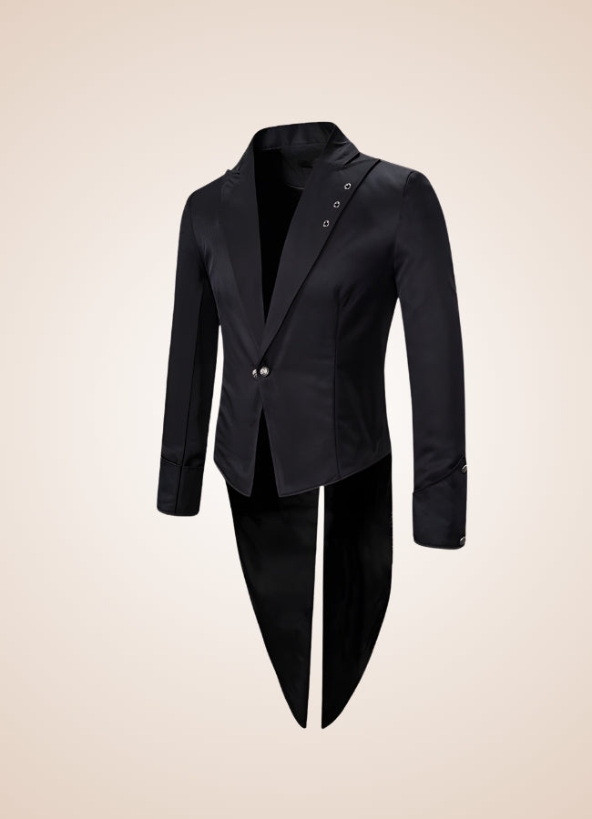 Black Steampunk Tailcoat UK
