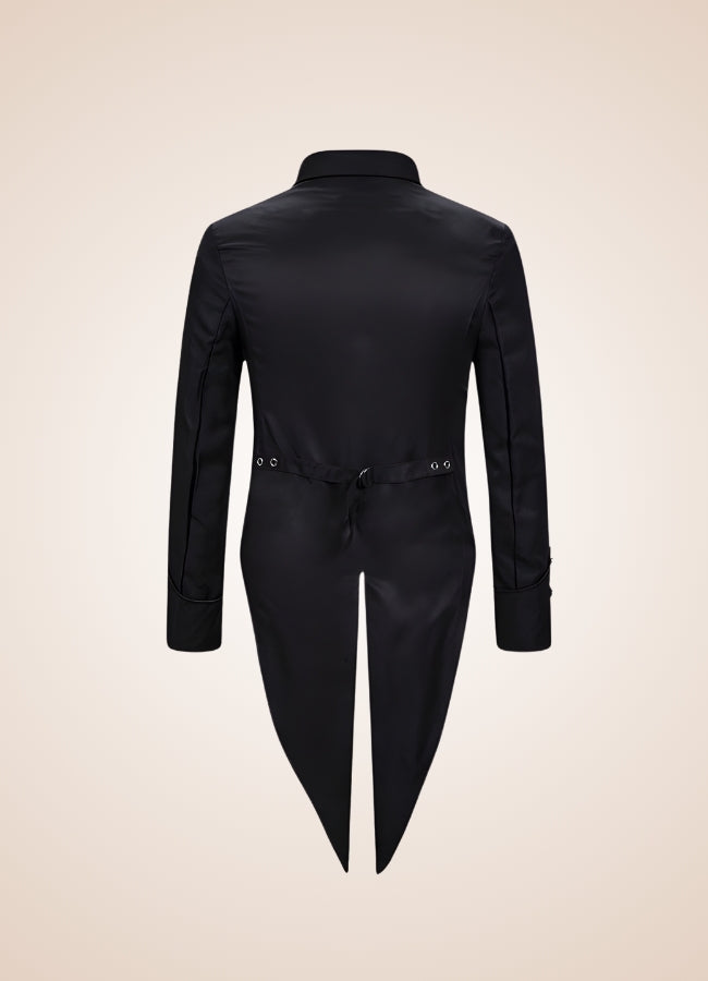 Black Steampunk Tailcoat UK