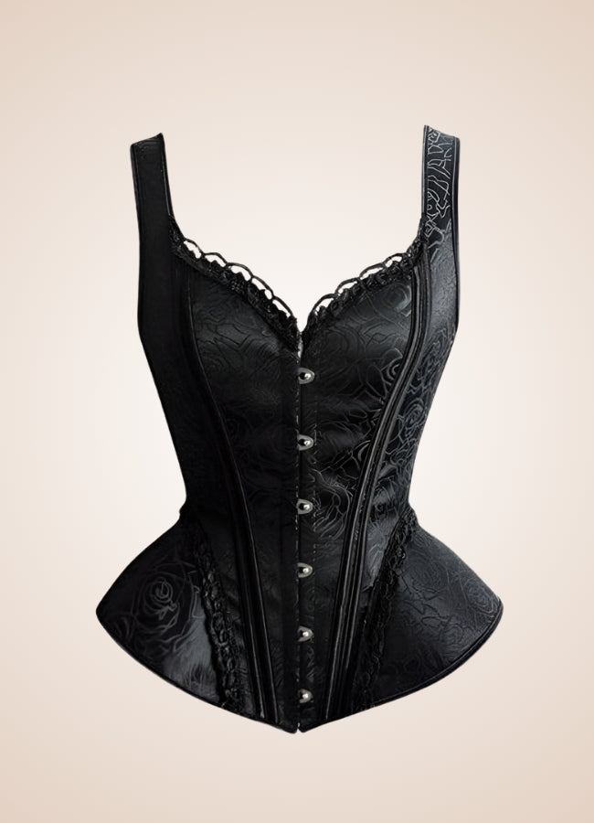 Black Victorian Steampunk Corset UK