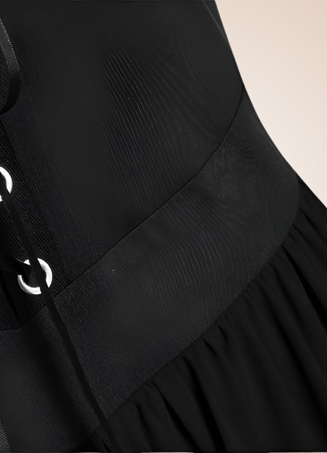 Black Victorian Steampunk Dress UK