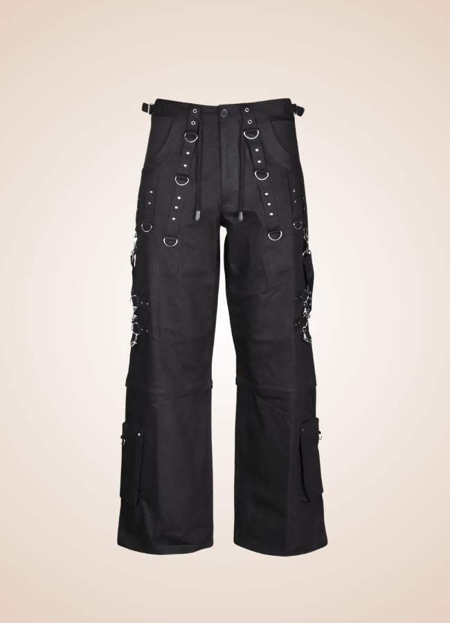 Black Women's Steampunk Baggy Pants UK