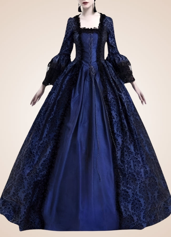 Blue Victorian Era Dress UK