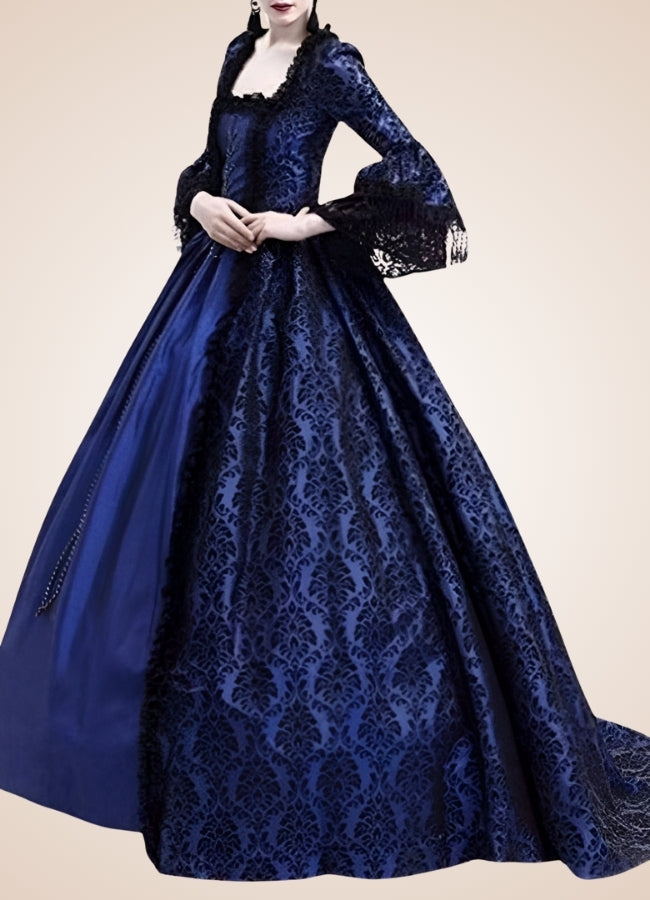 Blue Victorian Era Dress UK