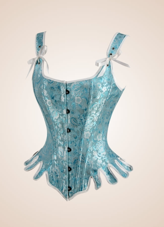 Blue Victorian Steampunk Corset UK