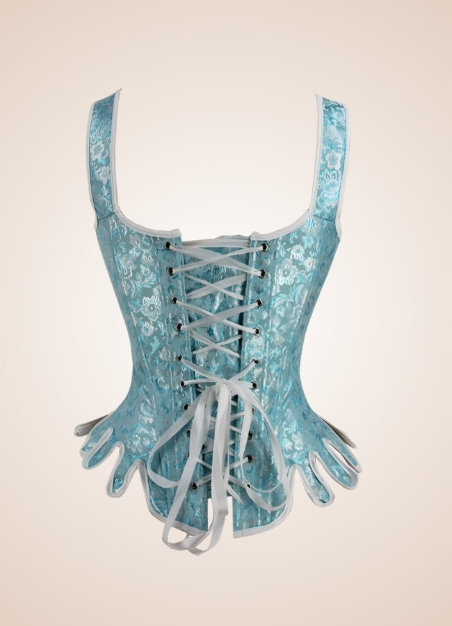 Blue Victorian Steampunk Corset UK