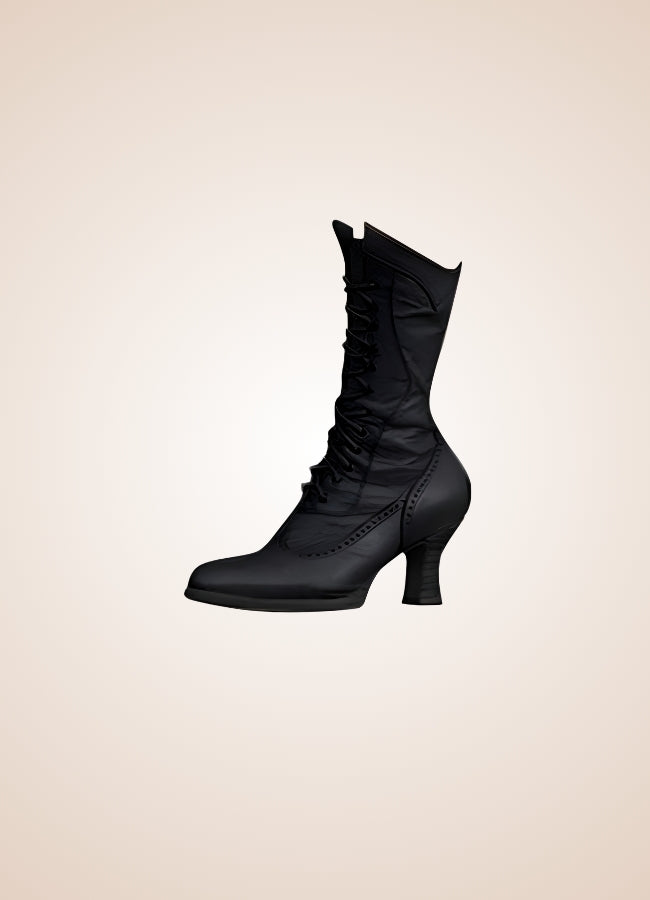 British High Knee Steampunk Boots UK