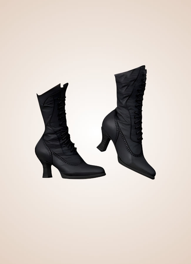 British High Knee Steampunk Boots UK