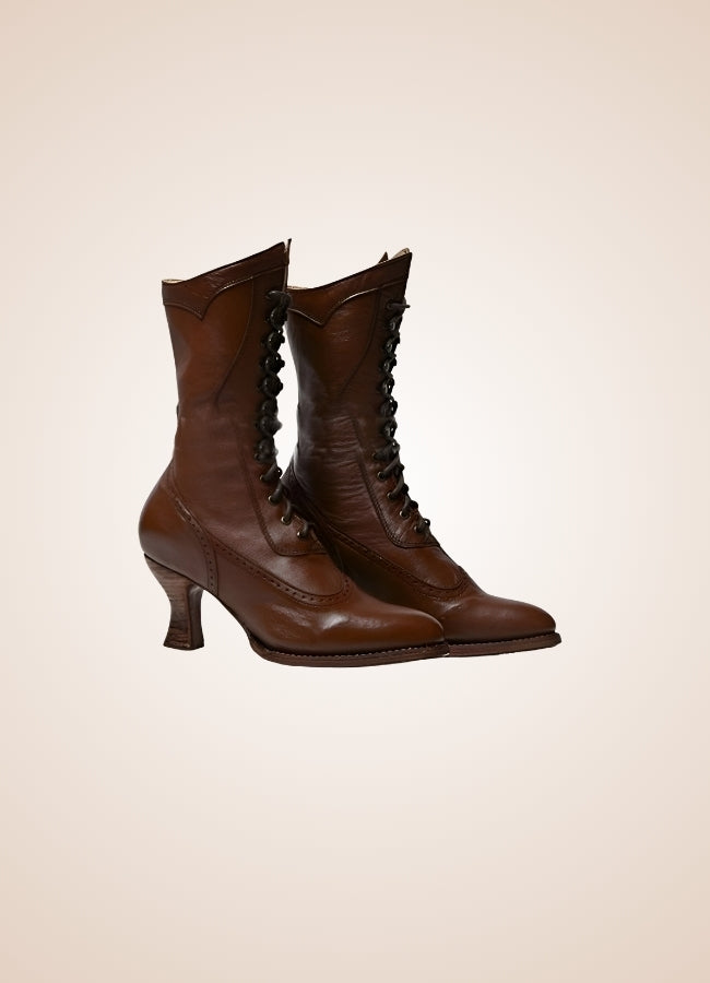 British High Knee Steampunk Boots UK