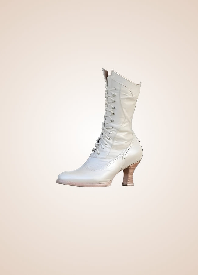 British High Knee Steampunk Boots UK