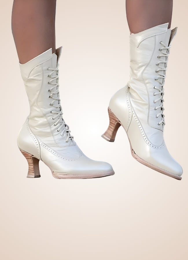 British High Knee Steampunk Boots UK
