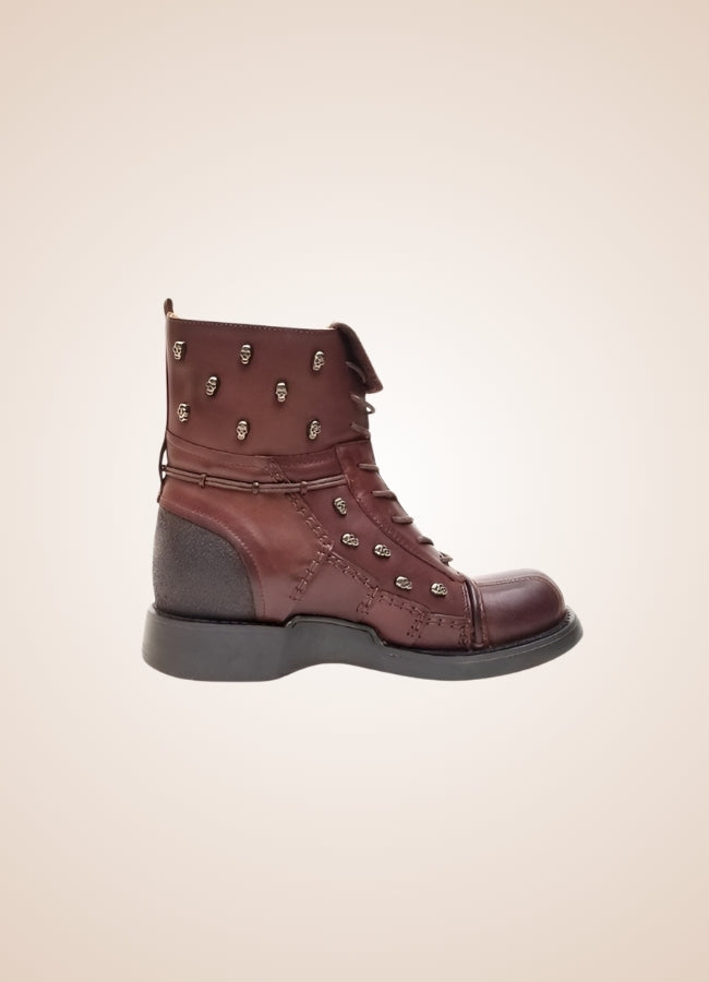 Brown Leather Motorcycle Boots UK