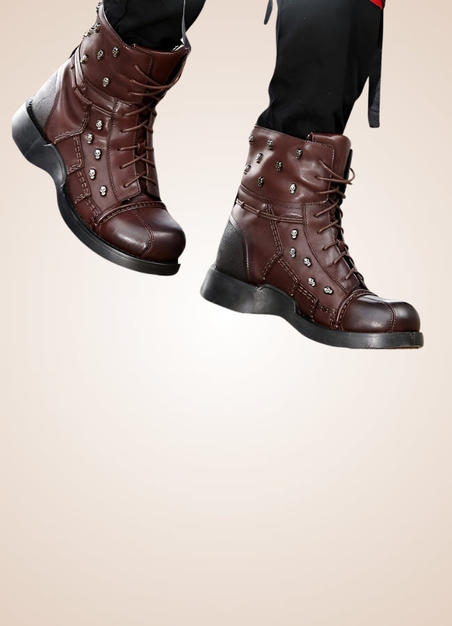 Brown Leather Motorcycle Boots UK