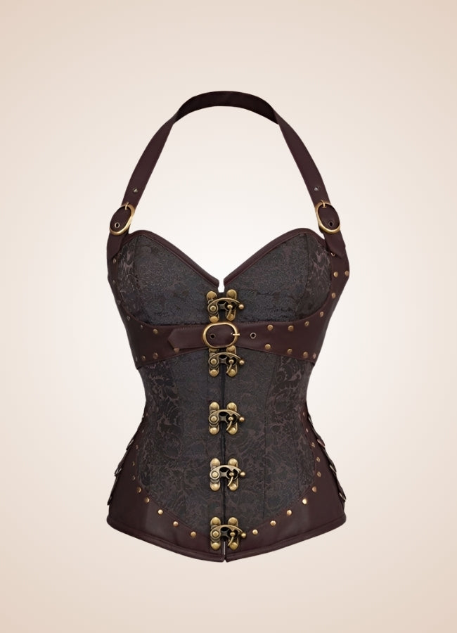 Brown Steampunk Pirate Corset UK