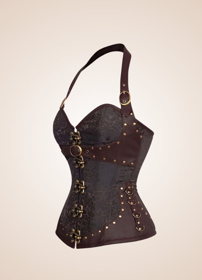 Brown Steampunk Pirate Corset UK