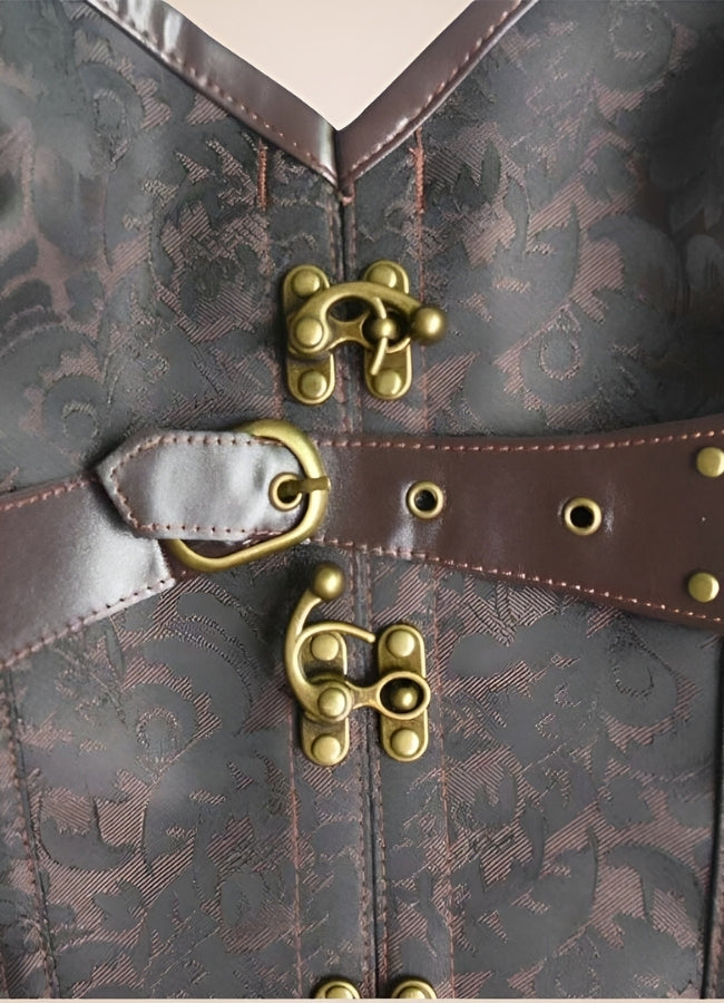 Brown Steampunk Pirate Corset UK