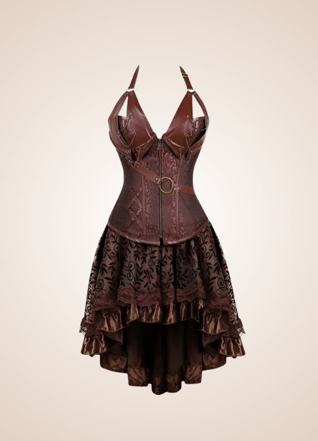 Brown Steampunk Pirate Dress UK