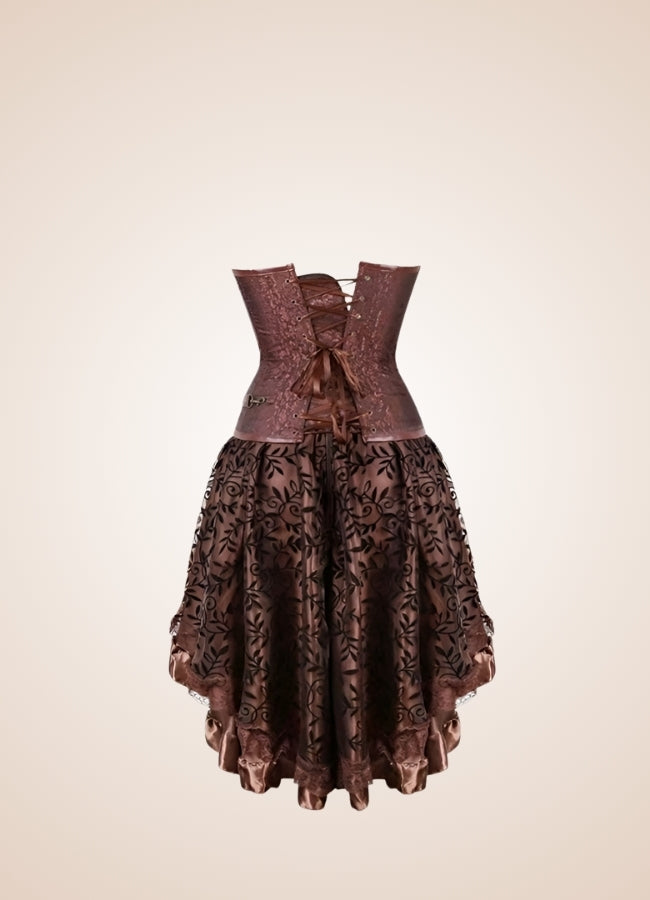 Brown Steampunk Pirate Dress UK