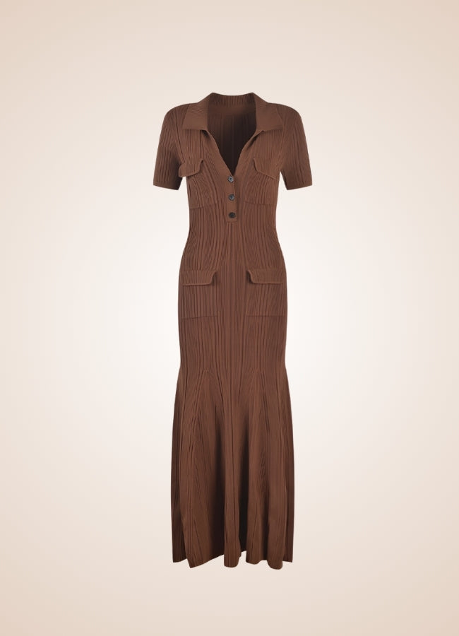 Brown Steampunk Pocket Corset Dress UK