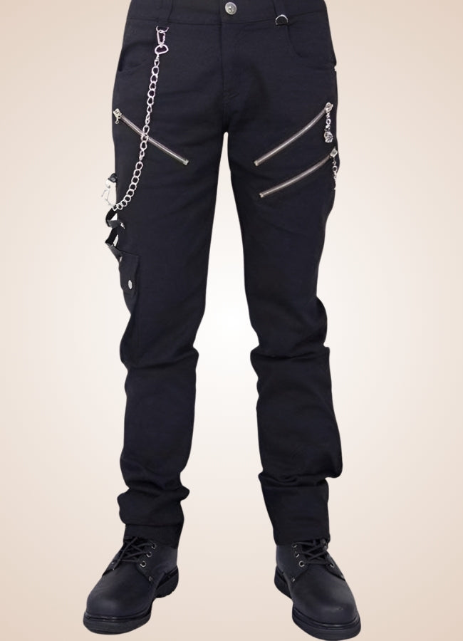 Chain Steampunk Gothic Pants UK