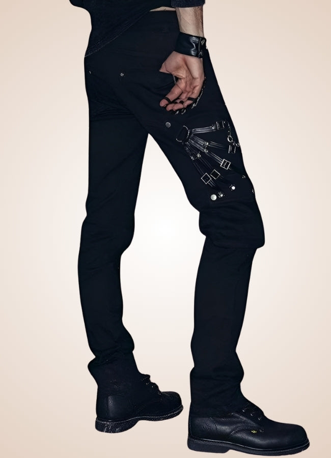 Chain Steampunk Gothic Pants UK