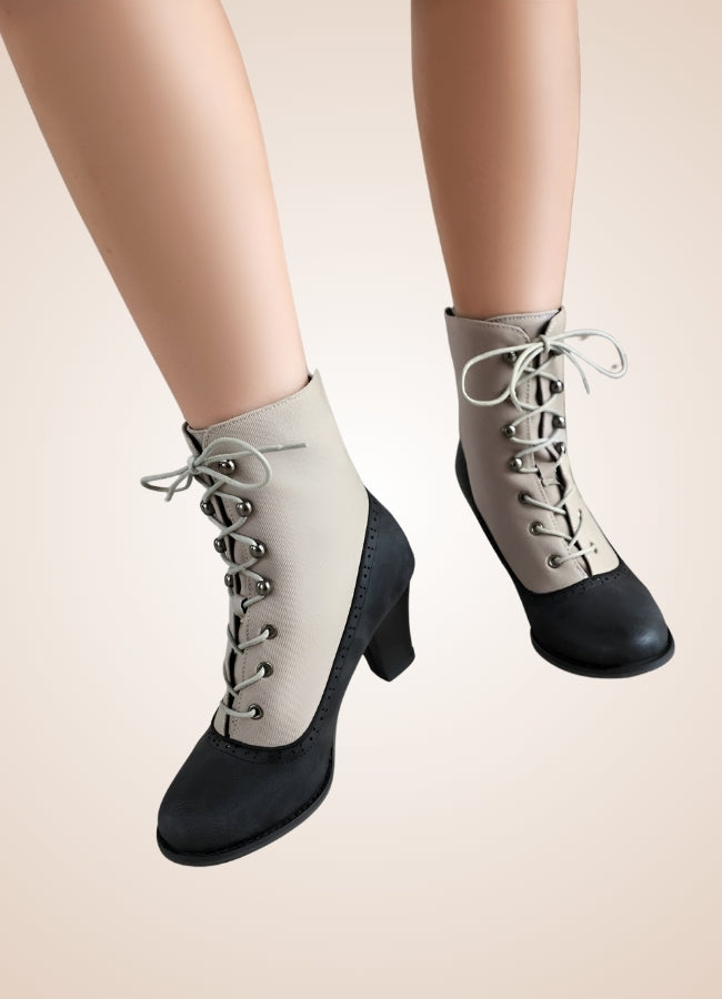 Chunky Heel Steampunk Boots UK